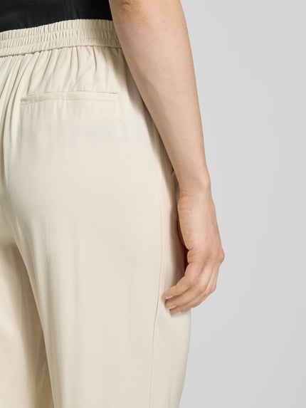OPUS Stoffhose mit elastischem Bund Modell 'Marou' Beige 3