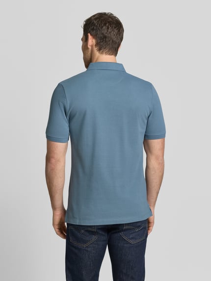s.Oliver RED LABEL Koszulka polo o kroju regular fit z czystej bawełny Szaroniebieski 5