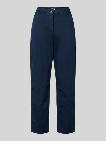 Produktfoto, Slim Fit Chino aus Baumwoll-Mix von Tommy Hilfiger in Optik: Unifarben, Passform: Slim-Fit, seitliche Eingrifftaschen, Knopf, Baumwoll-Mix