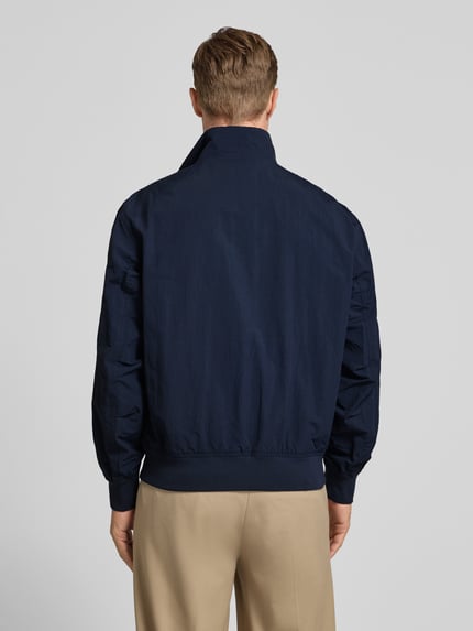 BOSS Orange relaxed fit blouson van waterafstotend materiaal model 'OPENS' Marineblauw - 5