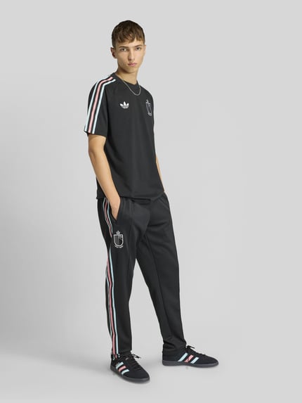 adidas Originals Regular Fit Trainingshose Belgien aus Baumwoll-Mix Black 1