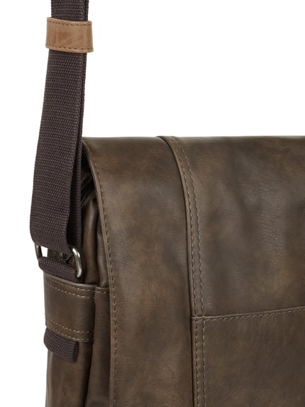 camel active Umhängetasche mit Label-Patch Mittelbraun 3
