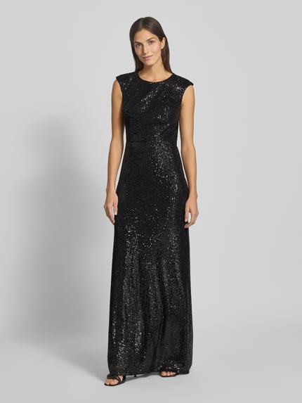 TROYDEN COLLECTION Abendkleid mit Rundhalsausschnitt Black 4