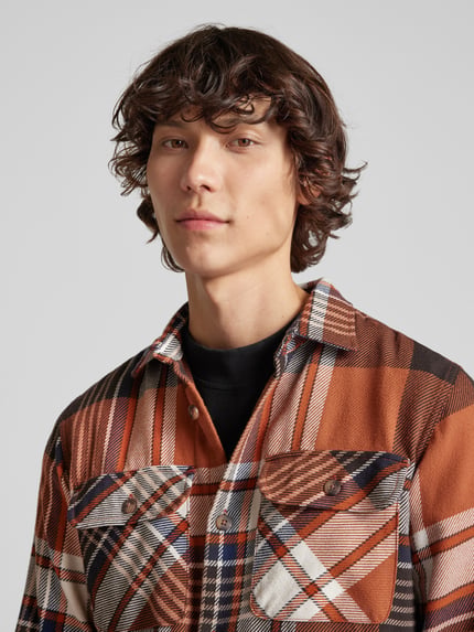 JACK & JONES Slim Fit Freizeithemd mit Brustpattentaschen Modell 'DARREN' Rot 3