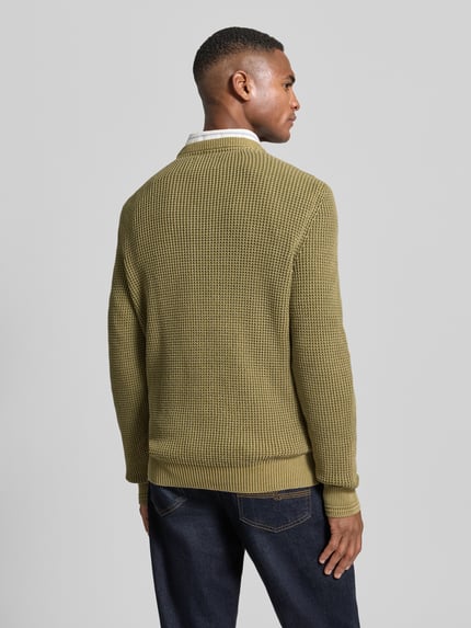 LERROS Regular Fit Pullover in Strick-Optik Khaki 5