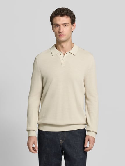 Marc O'Polo Pullover mit Polokragen Beige 4