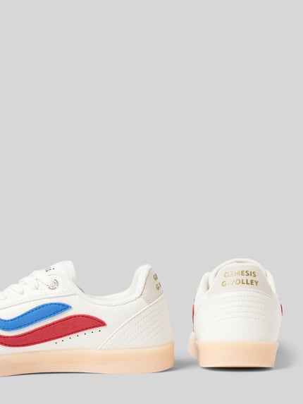 Genesis Sneakers met labelprint, model 'G-Volley Sugar Corn' Wit - 2