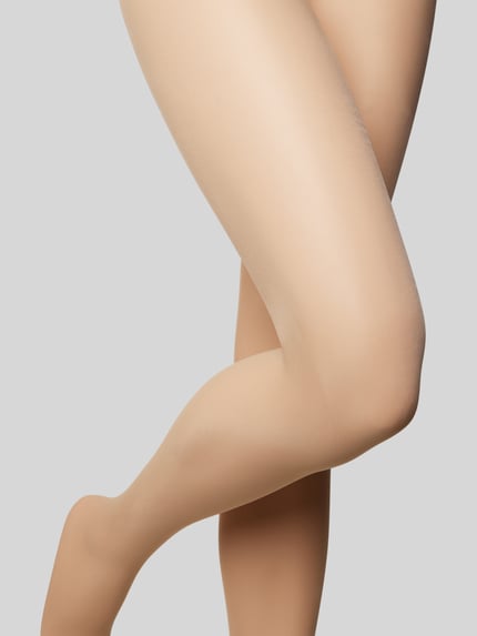 camano Strumpfhose in semitransparentem Design Sand 3