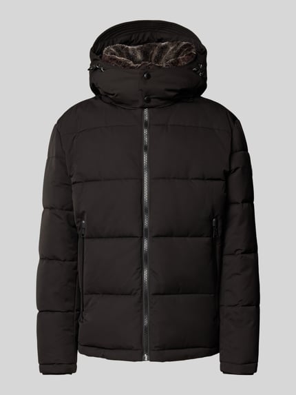 Strellson Regular fit gewatteerdl jack van waterdicht materiaal, model 'ARCOLA' Zwart - 2