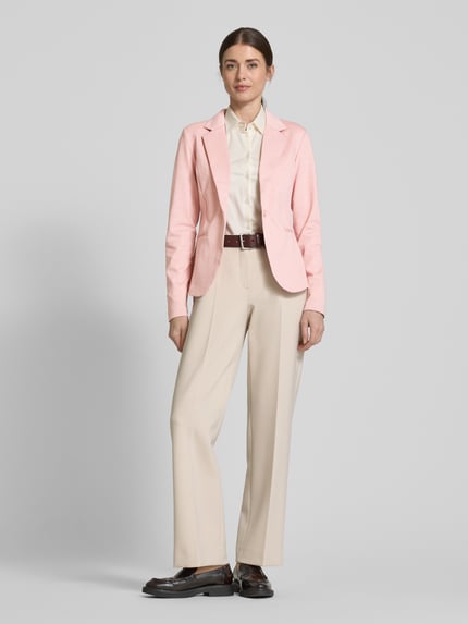 ICHI Slim fit blazer met paspelzakken, model 'KATE' Roze - 1