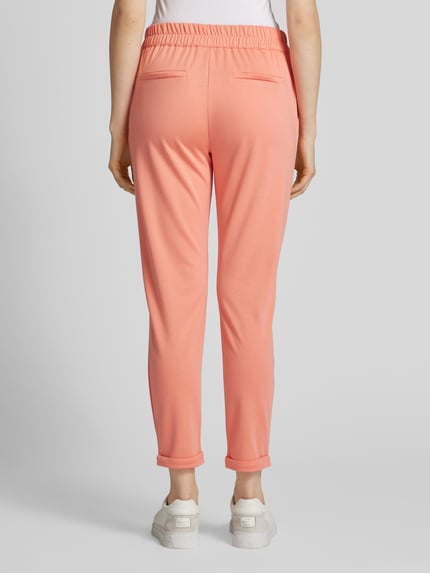 FREE/QUENT Broek van viscose met steekzakken opzij, model 'NANNI' Koraal - 5