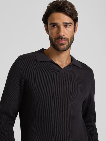 Lindbergh Relaxed Fit Pullover mit Strukturmuster Black 3
