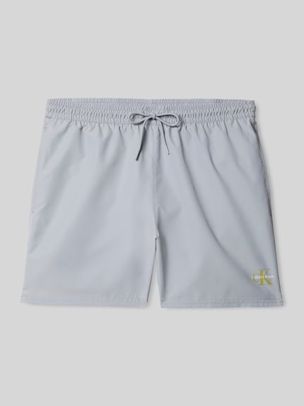 Calvin Klein Underwear Badeshorts mit Logo Detail Dunkelgrau 2