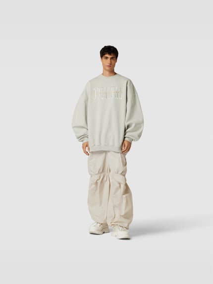VETEMENTS oversized sweatshirt met labeldetail Offwhite - 1