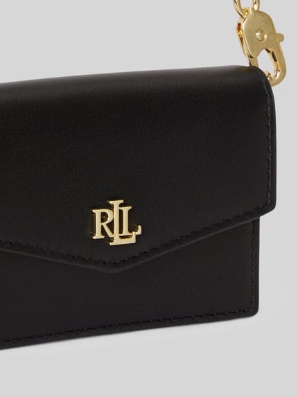 Lauren Ralph Lauren Portemonnee van echt leer met afneembare draagketting Zwart - 5
