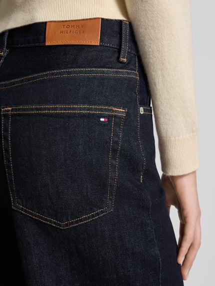 Tommy Hilfiger Wide Leg Jeans aus Baumwoll-Mix Dunkelblau 3