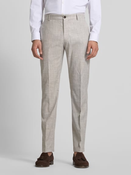 JOOP! COLLECTION Regular fit pantalon met steekzakken, model 'Hank' Beige - 4