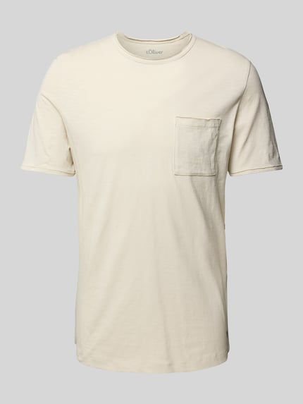 s.Oliver RED LABEL Regular fit T-shirt van puur katoen Offwhite - 2