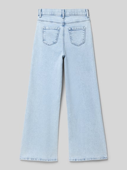 s.Oliver RED LABEL Wide leg jeans van katoenmix Blauw - 3