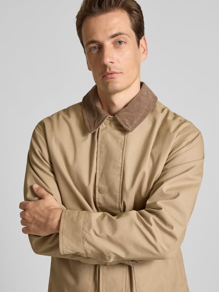 JACK & JONES Premium Hemdjacke mit aufgesetzten Pattentaschen Sand 3