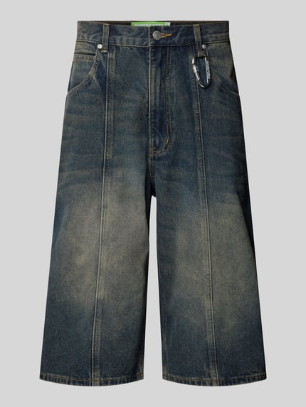 Szorty jeansowe o kroju superbaggy fit z 5 kieszeniami Shop The Look MANNEQUINE