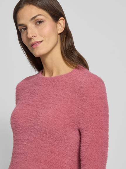 Jake*s Collection Longsleeve mit gerippten Abschlüssen Rose 3