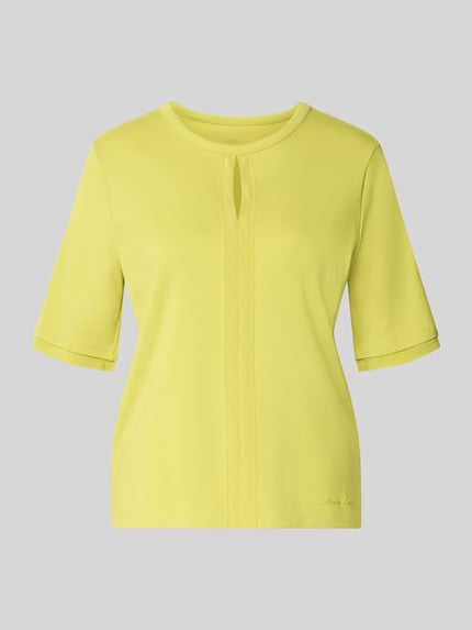 T-Shirt mit Rundhalsausschnitt und Cut Out Shop The Look MANNEQUINE