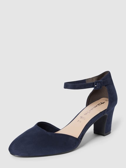 Tamaris Pumps mit Blockabsatz Dunkelblau 1