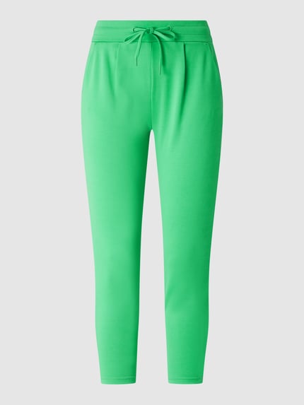 ICHI Cropped Sweathose mit Stretch-Anteil Modell 'Kate' Gruen 2