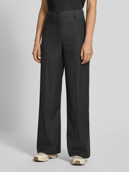 Christian Berg Woman Selection Wide Fit Stoffhose mit Bügelfalte Anthrazit Melange 4