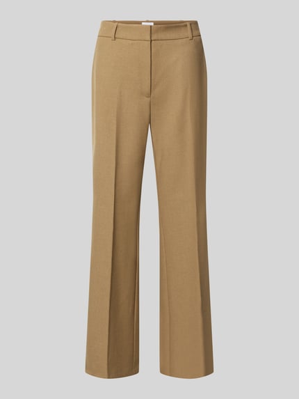 Produktfoto, Regular Fit Gerade Hose mit Viskose-Anteil von Jake*s Collection, beige Farbe, glatte Textur, klare Linien