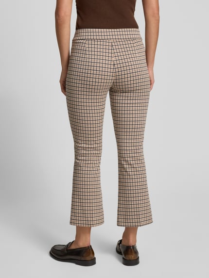 COMMA Flared Cut Hose mit Bügelfalten Beige 5