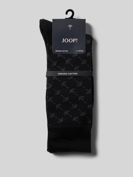 JOOP! COLLECTION Socken mit elastischem Rippenbündchen im 2er-Pack Black 3