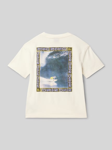 Quiksilver T-shirt met labelprint Wit - 3