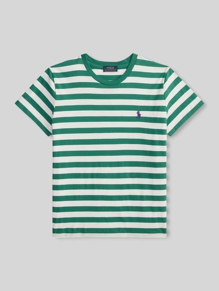Polo Ralph Lauren Regular Fit T-Shirt aus reiner Baumwolle Gruen 2