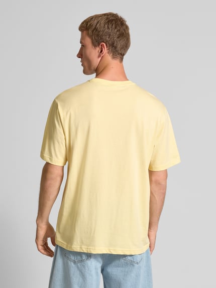 ONLY & SONS Relaxed Fit T-Shirt aus reiner Baumwolle Modell 'BEANE' GELB 5