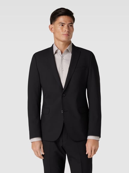 s.Oliver BLACK LABEL Regular Fit Sakko mit Woll-Anteil Modell 's.O ULTIMATE' Black 4