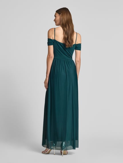 GUIDO MARIA KRETSCHMER WOMAN Abendkleid mit Spaghettiträgern Modell 'Elia' Dunkelgruen 5