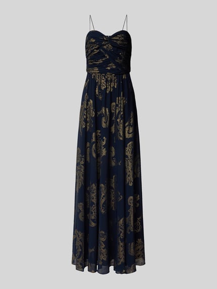 Lauren Ralph Lauren Abendkleid mit Herz-Ausschnitt Modell 'JACINDRA' Dunkelblau 2