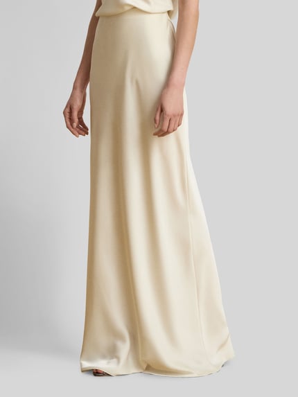 Lauren Ralph Lauren Uitlopende maxirok van satijn Ecru - 4