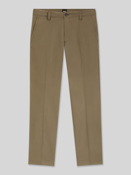 BOSS Regular fit broek van katoenmix, model 'C-KENT' Leem - 2