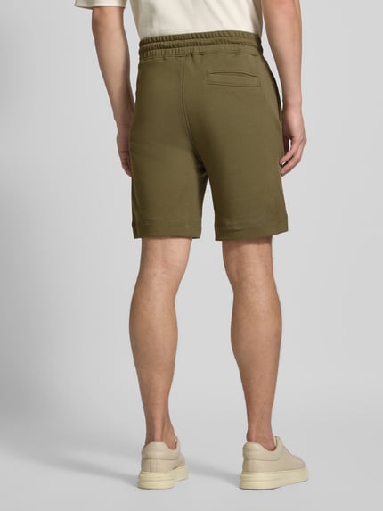 BOSS Orange Regular Fit Sweatshorts aus reiner Baumwolle Khaki 5