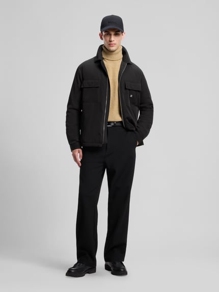 HUGO Bomberjacke Modell 'Edontos' mit Logo-Patch Black 1