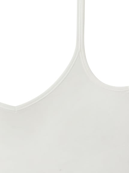 Produktfoto, Trägertop met U-hals van Schiesser, viscosemix met stretch, nauwsluitend model, spaghettibandjes, effen wit, gladde textuur