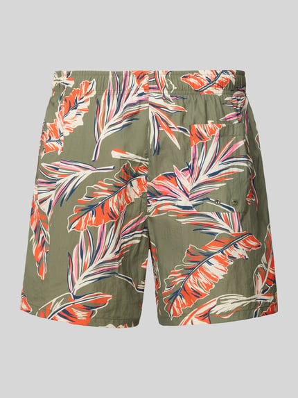 Tommy Hilfiger Badeshorts mit Allover-Muster Oliv 3