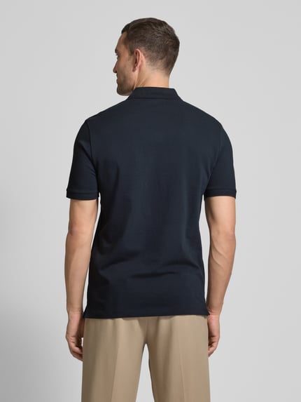 HUGO Koszulka polo z nadrukiem z logo model ‘Donos’ Ciemnoniebieski 5