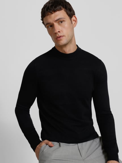 Antony Morato Strickpullover mit gerippten Abschlüssen Black 3