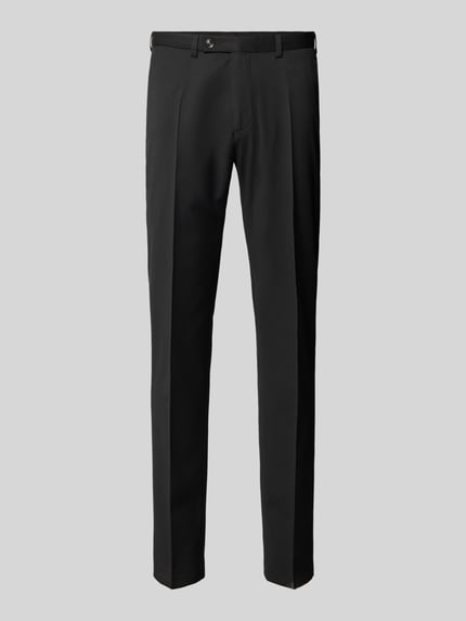 Slim Fit Anzughose mit Bügelfalten Modell 'Move Apollo' Shop The Look MANNEQUINE