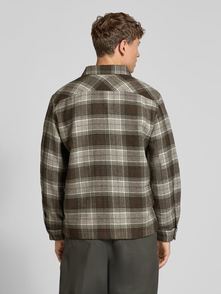 Selected Hemdjacke mit durchgehender Knopfleiste Gruen 5