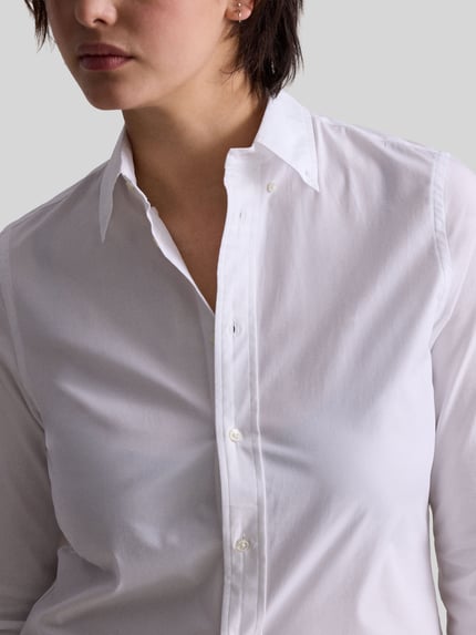 Polo Ralph Lauren Regular Fit Hemdbluse aus Baumwoll-Mix Weiss 3